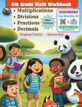 5th Grade Math Workbook - Multiplications, Divisions, Fractions, and Decimals: Over 3000 Problems, 100+ Worksheets, Answer Key, Structured Daily Practice, Core Math Skills Enhancement for Ages 10-11 by Archer Anthem