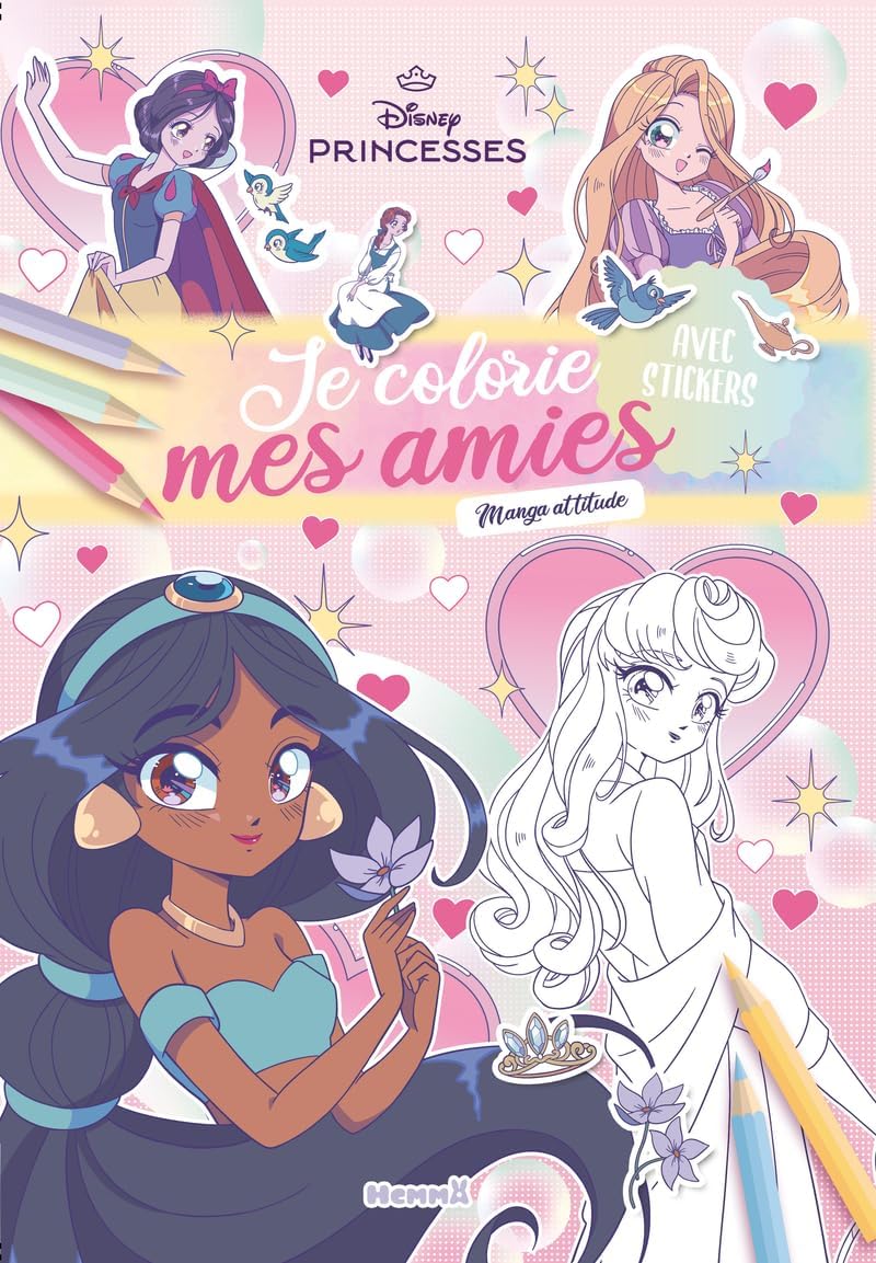 Disney Princesses - Je colorie mes amies - Princesses - Manga attitude by Collectif