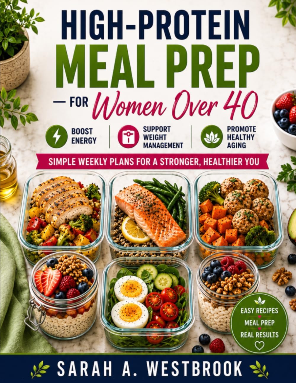High Protein Meal Prep for Women Over 40: Simple Weekly Plans for a Stronger, Healthier You by Sarah A. Westbrook