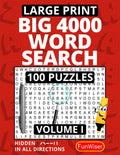 4000 BIG Letter Word Search for Adults, Teens and Seniors - VOL 1 - Large Print: 100 Relaxing Word Search Puzzles - Large Letter Word Find - Brain ... for Adults (FunWiser - BIG Puzzle Books) by FunWiser