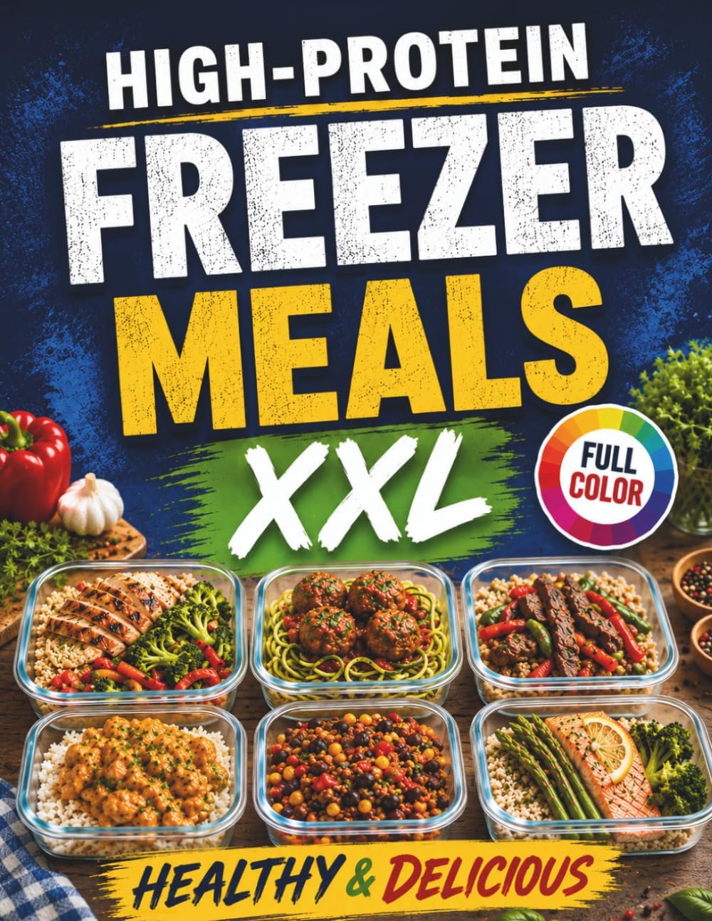 High-Protein Freezer Meals – Healthy & Delicious: Fuel Your Family with Easy Make-Ahead Recipes for Busy Days | Prep Once, Enjoy Protein-Packed Meals for Weeks by Christine Brooks