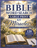 Bible Word Search: Large Print Miracles Edition for Women and Seniors | 120 Inspiring KJV Scripture Puzzles for Hope and Healing by Voion Publishing