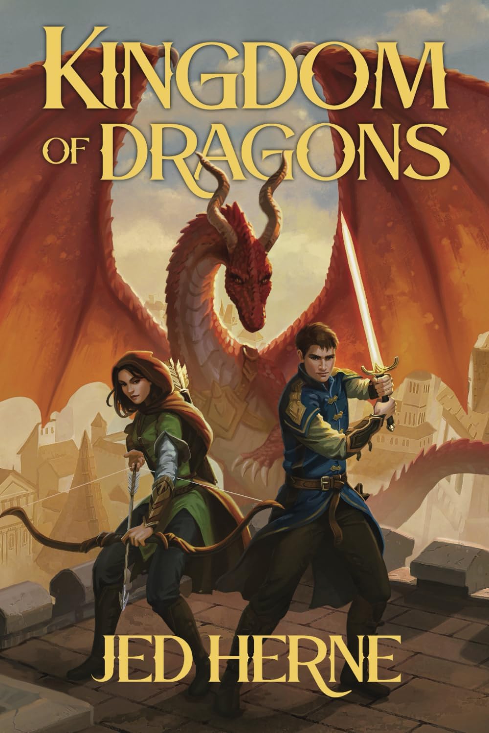 Kingdom of Dragons: An Epic Dragon Rider Fantasy Novel (The Fang and the Blade) by Jed Herne