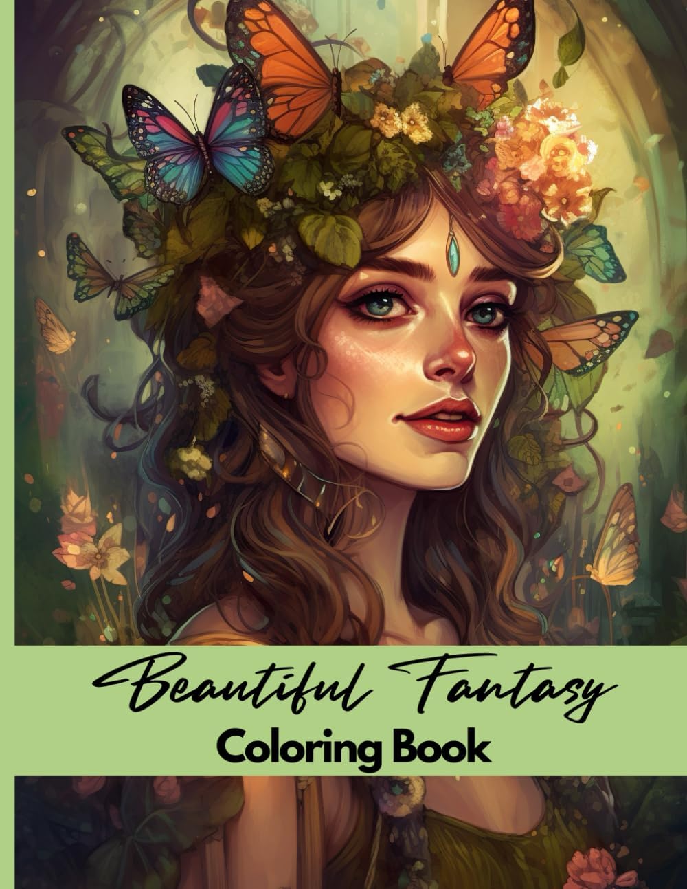 Beautiful Fantasy Coloring Book: An Adult Coloring Book for Stress Relief Featuring Fairies, Elves and Dragons (Beautiful Coloring Books) by Hector Pellot