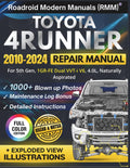 TOYOTA 4RUNNER 2010-2024 REPAIR MANUAL: Illustrative DIY Guide for the 5th Gen, 1GR-FE Dual VVT-i V6, 4.0L Engine | Featuring 1000+ High-Resolution Exploded View Diagrams and Step-by-Step Procedures by Vin Kraftman