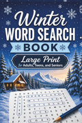 Winter Word Search Book – Large Print for Adults, Teens, and Seniors: 50+ Cozy Word Find Puzzles Featuring Snow, Holidays, Winter Activities, Nature, Hot Cocoa, and Seasonal Themes by Holy Horizon Publishing