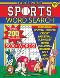 SPORTS Word Search Vol 1 Large Print: 200+ Sports Themed Word Search Puzzles for Adults, Seniors and Teens: Soccer, Football, Baseball, Golf, Basketball, Hockey And More by Ava Brooks
