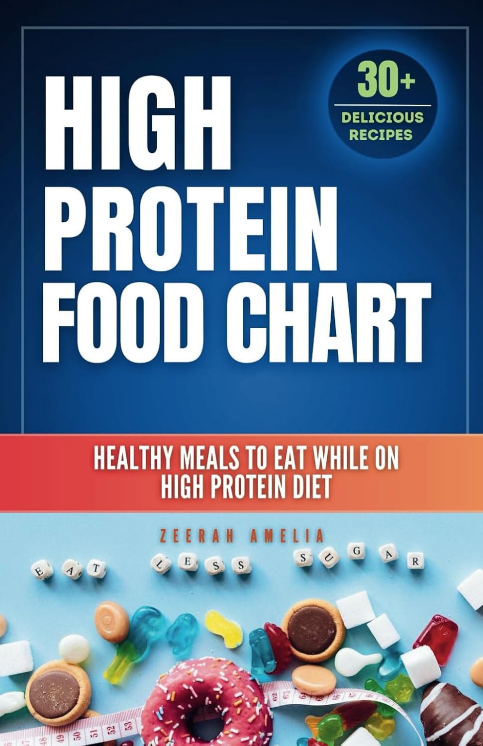 Complete High Protein Food Chart: Healthy Meals to eat while on High Protein Diet: High Protein Food Lists with simple recipes to cook for recovery (meal nutritional value food chart) by Zeerah Amelia