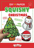 Paper Squishy Christmas: Coloring, cut and taped your paper craft squishes (Squishies Collection) (Spanish Edition) by Dalma Rabbit Editions