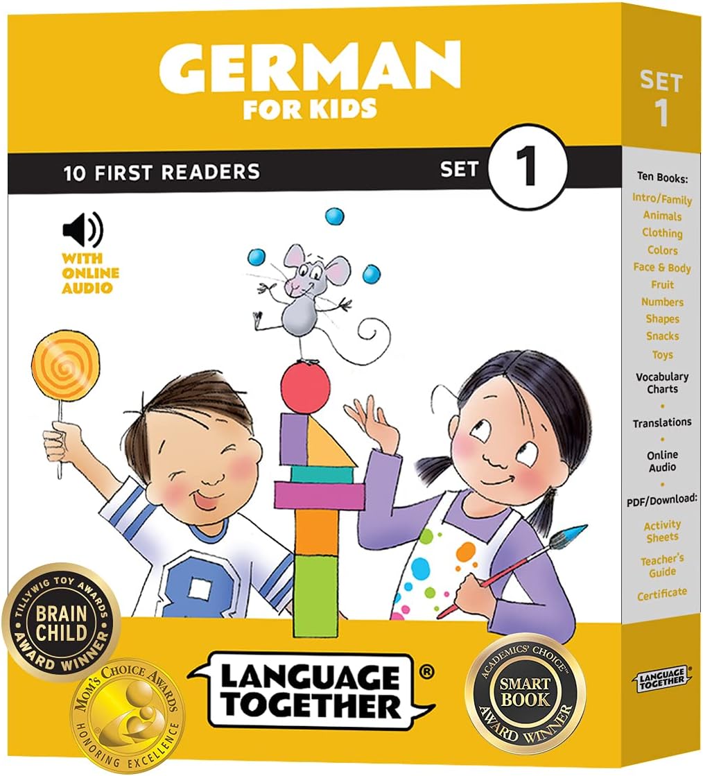 German for Kids: First Readers Box Set – 10 Beginning Readers with Online Audio | Build Confidence with German Words (Ages 3-8) by Language Together (German Edition) by Germaine Choe