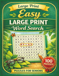 Large Print Easy Word Search for Seniors: 100 Relaxing Puzzles with Simple Words, Big Letters, and Clear Grids | Easy to Read with No Diagonal Words (Senior Puzzle Series) by BloomMind Press