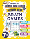 Brain Games Activity Book for Kids 7+: A Focused Learning Workbook for ADHD & Autism Learners, Summer-Themed Mix of Puzzles, Word Searches, and Fine Motor Exercises (Inclusive Learner Corner) by Marina Varga