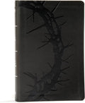 KJV Large Print Personal Size Reference Bible, Charcoal LeatherTouch Crown of Thorns, Indexed, KJV Holy Bible, Red Letter, Pure Cambridge Text, Presentation Page, Cross-References, Full-Color Maps by Holman Bible Publishers