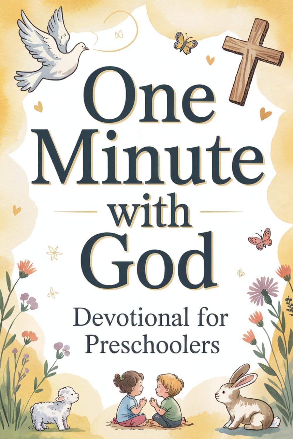 Devotional for Preschoolers - One Minute with God: 80 Daily Devotions for Kids and Parents with Bible Verses, Prayers, and Christian Values | Ages 3-6 by Kingdom Youth