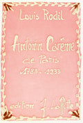 Antonin Carême de Paris: 1783-1833 (French Edition) by Louis Rodil