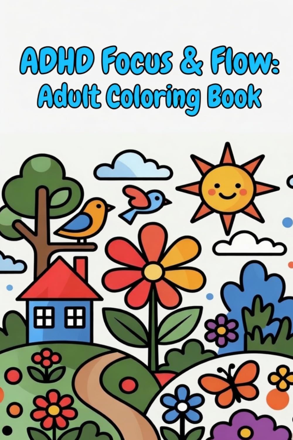 ADHD Focus & Flow: A Bold & Easy Coloring Book for the Adult ADHD Brain — 50 Simple Designs, Each Completable in 5–15 Minutes by Mr Chris Quantum