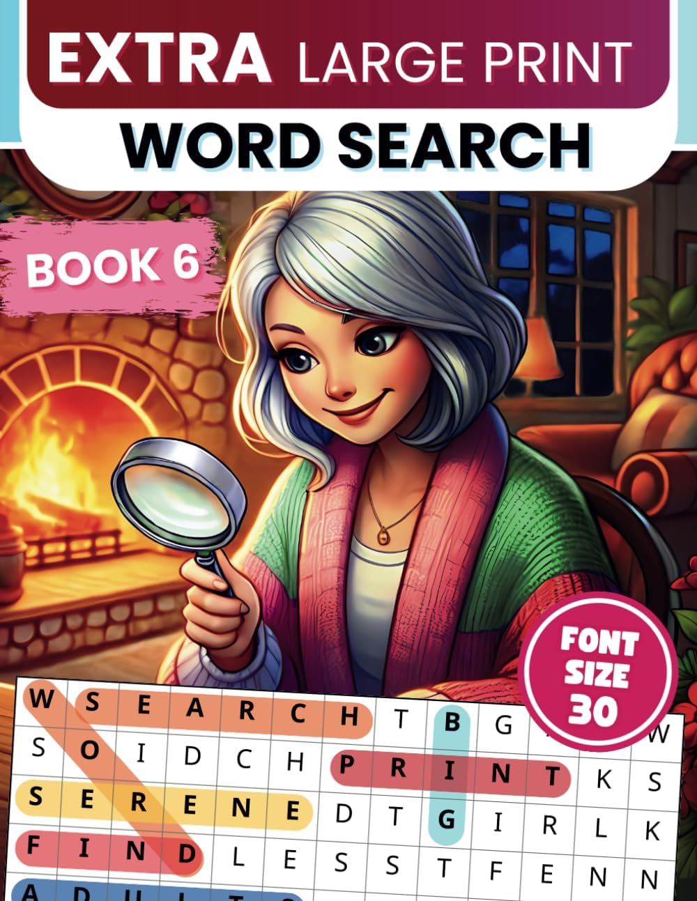 Extra Large Print Word Search: Jumbo Word Search For Seniors & Adults | 50 Themed Puzzles With Very BIG Letters (30 Font Size) | Anti-Eye Strain Word ... Seniors - With Fun Facts And Jumbo Solutions) by Happytude Press