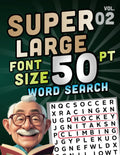 SUPER LARGE FONT SIZE 50 pt WORD SEARCH, vol. 02: Huge Jumbo Print Puzzle Book with XL Letters for the Visually Impaired and Seniors by DB Publishing