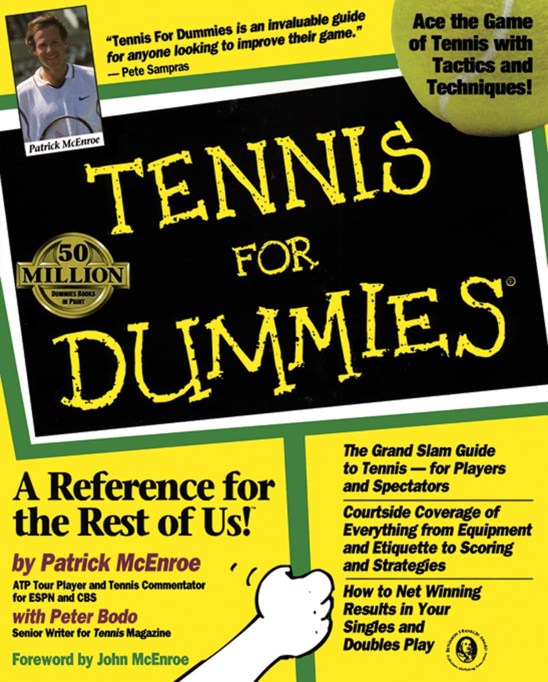 Tennis For Dummies by Patrick McEnroe