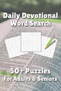 Daily Devotional Word Search Puzzle Book: Word Searches with Easy to Read Print about the Bible, Jesus, Discipleship, and More | 6x9 inches, 110 pages ... Gift for Vacations, Holidays and Free Times by JHG Puzzles