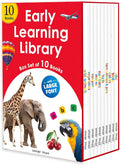 Early Learning Library - Box Set of 10 Books : Big Board Books Series (Large Font) by Wonder House Books