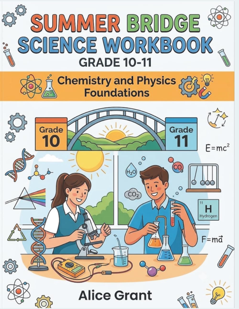 Summer Bridge Science Workbook Grade 10-11: Chemistry and Physics Foundations (Success Path Workbooks Grade 10-11) by Alice Grant