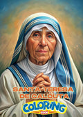 SANTA TERESA DE CALCUTA COLORING BOOK (Colorea Santos) (Spanish Edition) by José Manuel Gutiérrez Arcos