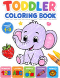 Toddler Coloring Book: My First Numbers, Letters, Shapes, Colors and Animals.: For kids ages 1-3 by Kim Mansamer