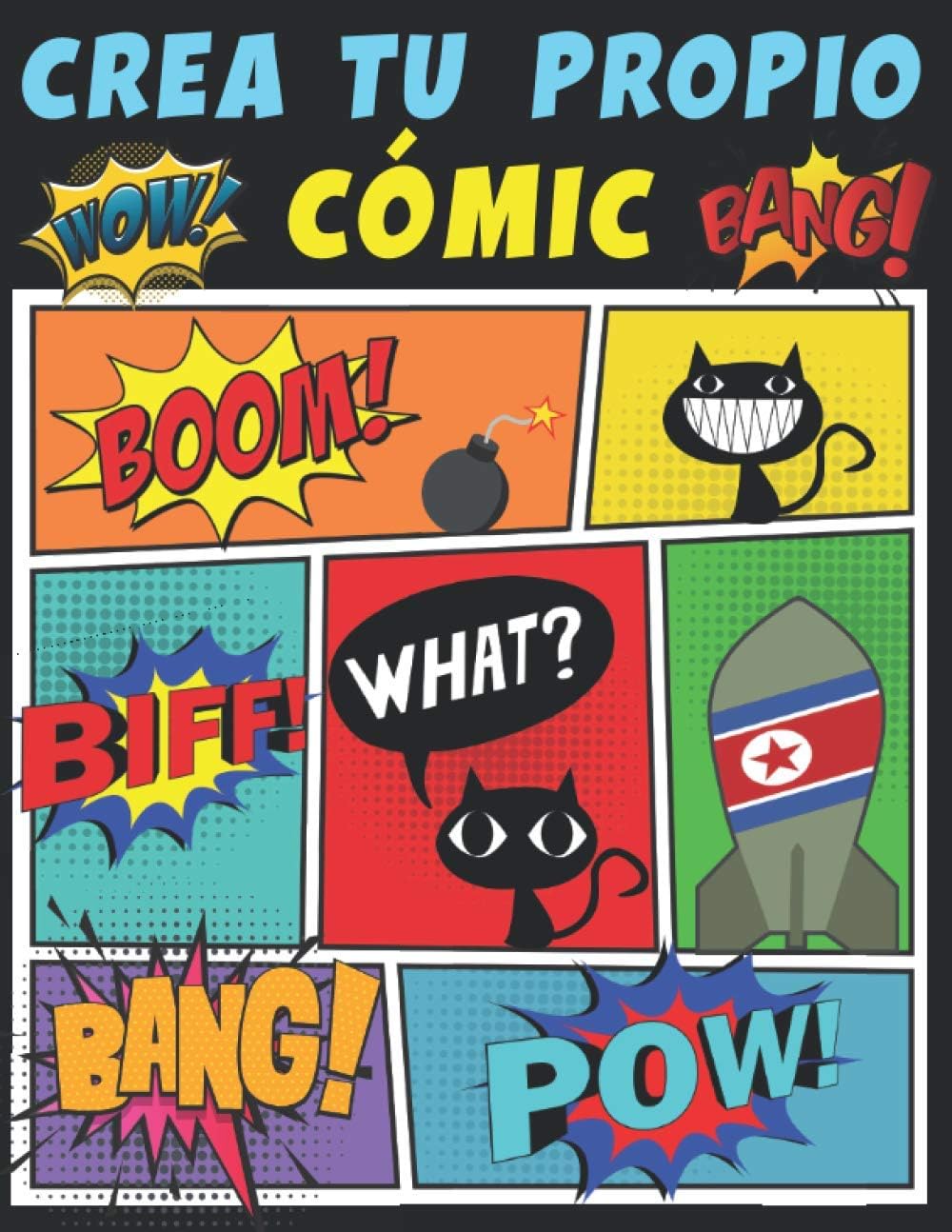 CREA TU PROPIO CÓMIC: 100 plantillas de cómics en blanco para adultos, adolescentes y niños | Dibuja tu cómic | idea de regalo niña y niño (Spanish Edition) by Ediciones Youpi
