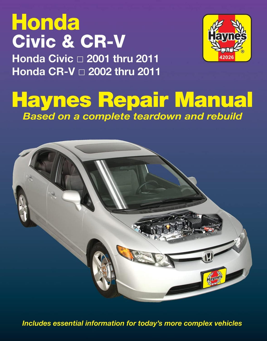 Haynes Honda Civic 2001 thru 2011 & CR-V 2002 Thur 2011 Repair Manual (Haynes Repair Manuals) by Haynes Publishing