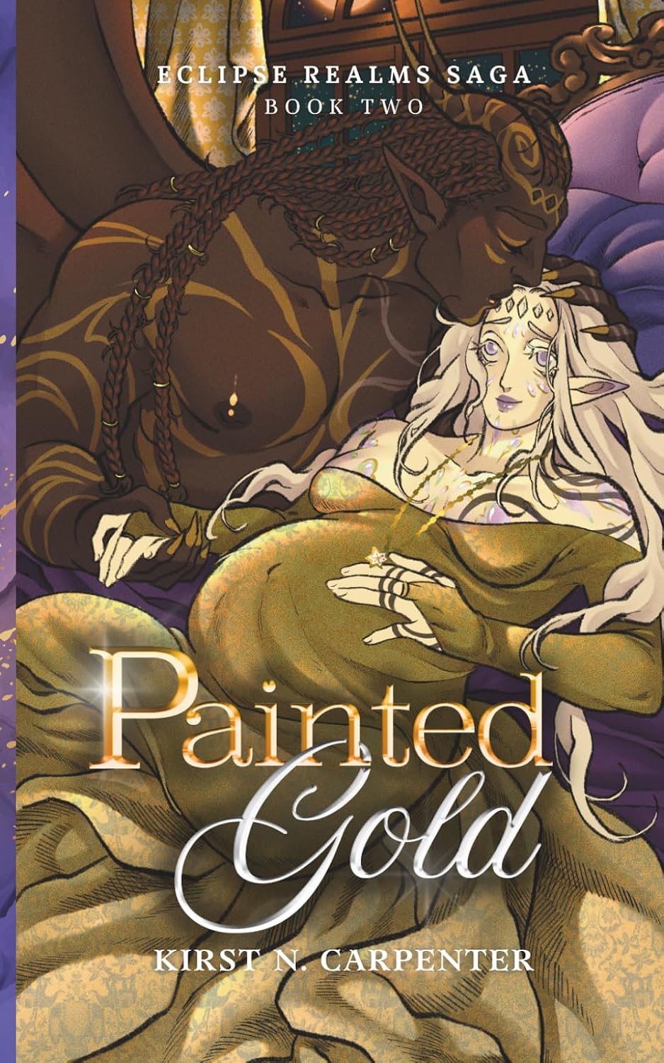 Painted Gold: An Epic Dark Romantasy with Why Choose, Found Family, Pregnancy, and Immortal Bonds (Eclipse Realms Saga) by Kirst N. Carpenter