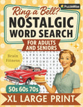 Nostalgic Word Search for Adults and Seniors: Word Search books for Adults Large Print — Relaxing Word Puzzles, Brain Games to Boost Memory, and Fun Facts by PuzzleWise Publishing