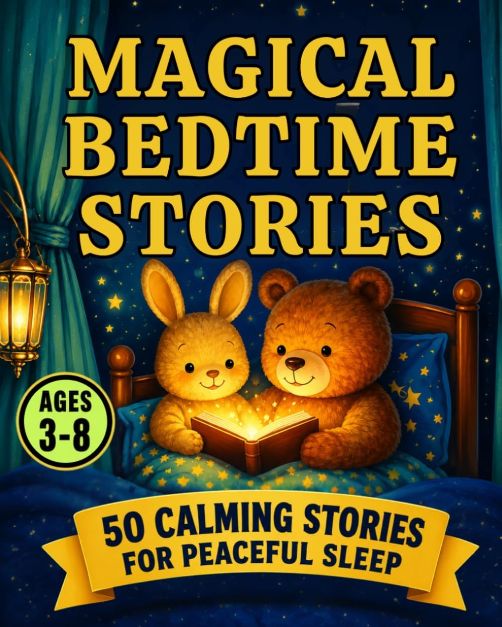 MAGICAL BEDTIME STORIES: 50 Tales to Explore and Manage Emotions. Perfect For Kids Ages 3 to 8 by Lila Everhart