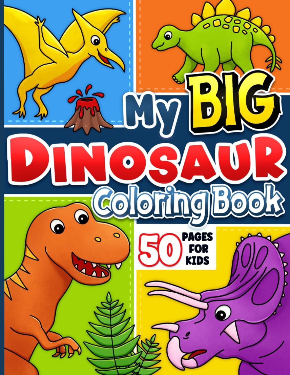 Coloring Book for Kids: Dinosaurs for Boys and Girls Ages 4-8 by BJB Publishing