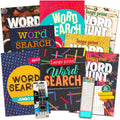 8 Large Print Word Search Books for Adults, Seniors - Set of 8 Jumbo Word Hunt Puzzle Books with Large Print Plus Pen and Magnifier (Over 700 Word Find Puzzles) by Word Search Books
