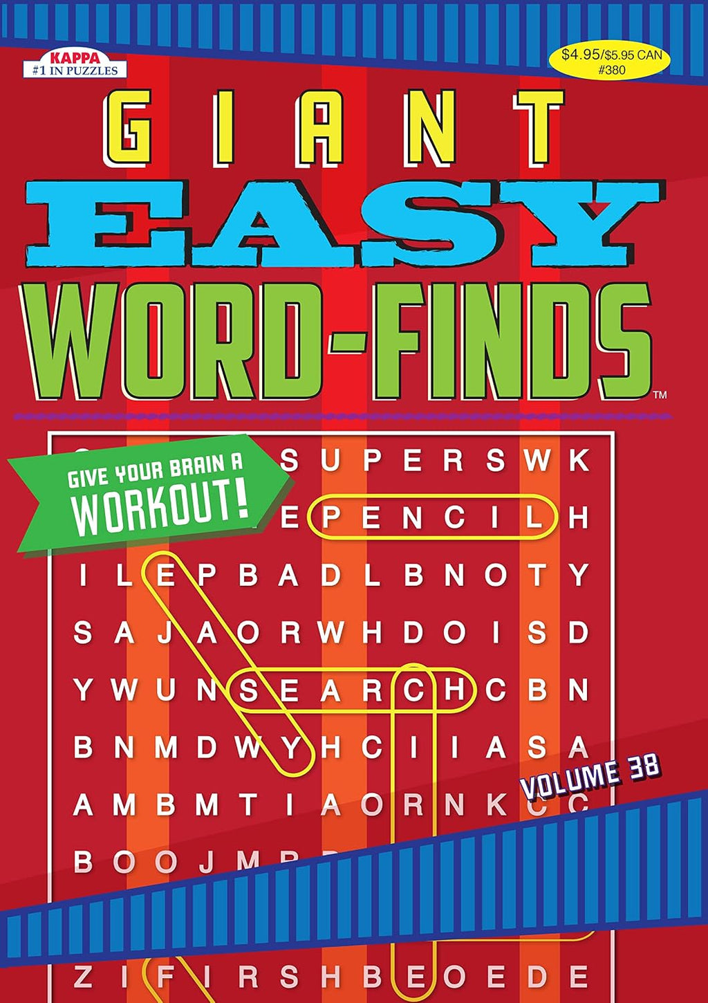 Giant Easy Word-Finds Word Search Puzzle Book by Kappa Books Publishers