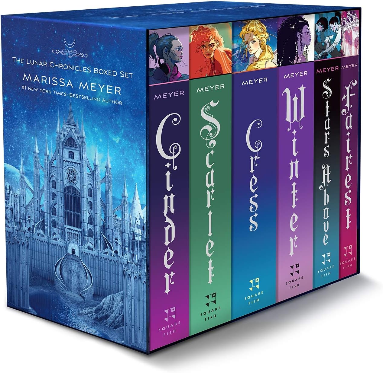 The Lunar Chronicles Boxed Set: Cinder, Scarlet, Cress, Fairest, Stars Above, Winter by Marissa Meyer