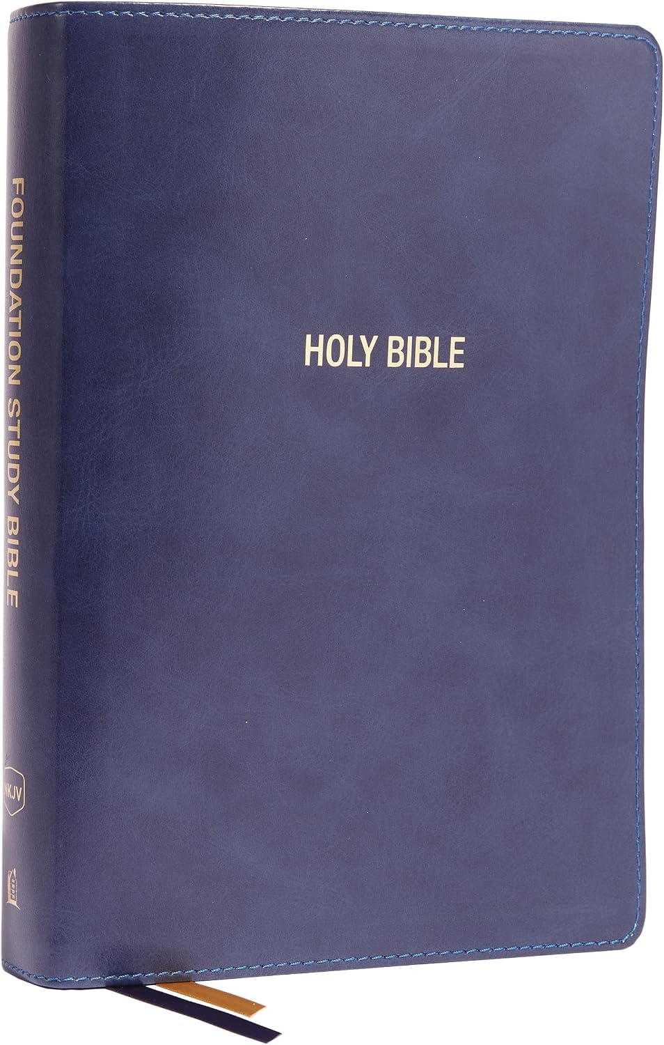 NKJV, Foundation Study Bible, Large Print, Leathersoft, Blue, Red Letter, Thumb Indexed, Comfort Print: Holy Bible, New King James Version by Thomas Nelson