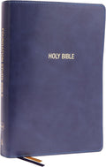 NKJV, Foundation Study Bible, Large Print, Leathersoft, Blue, Red Letter, Thumb Indexed, Comfort Print: Holy Bible, New King James Version by Thomas Nelson