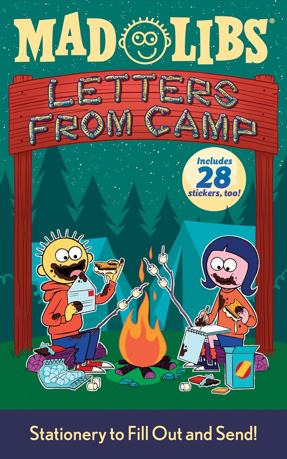 Letters from Camp Mad Libs: Stationery to Fill Out and Send! Includes 28 Stickers Too! by Mad Libs