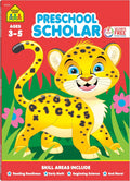 School Zone Preschool Scholar Workbook: 64 Pages, Pre-K, Kindergarten, Beginner Reading, Early Math, Science, ABCs, Writing, Problem Solving, Ages 3-5 by School Zone