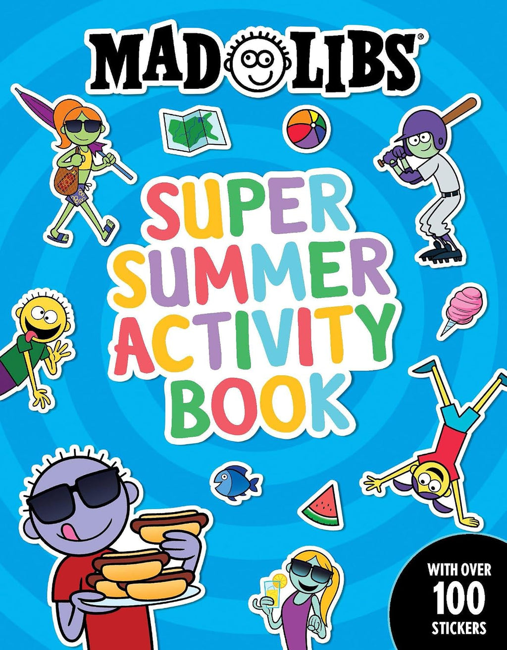 Mad Libs Super Summer Activity Book: Sticker and Activity Book with Over 100 Stickers (Mad Libs Workbooks) by Gabriella DeGennaro