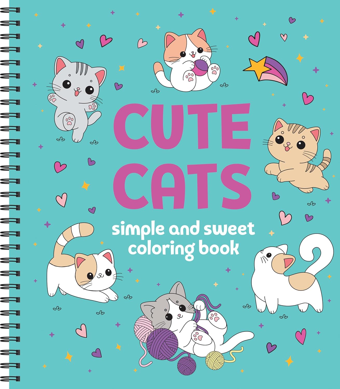Simple and Sweet Coloring Book: Cute Cats by New Seasons