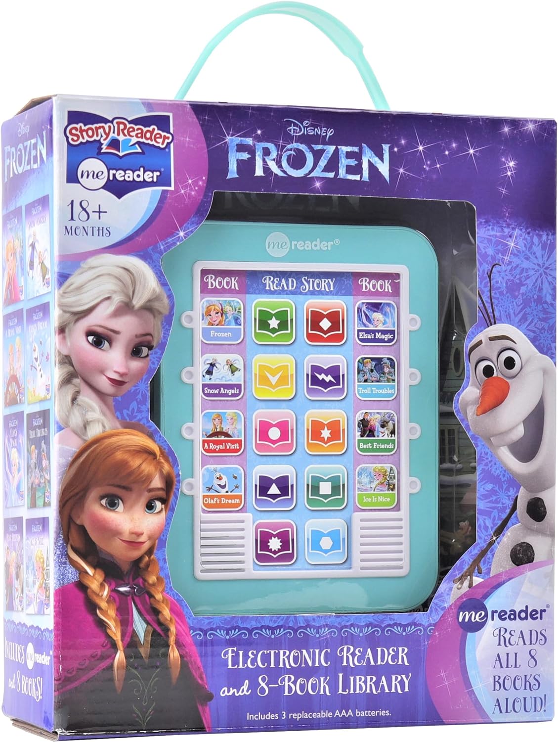 Disney Frozen Elsa, Anna, Olaf, and More! - Me Reader Electronic Reader and 8-Sound Book Library – Great Alternative to Toys for Christmas - PI Kids by Editors of Phoenix International Publications