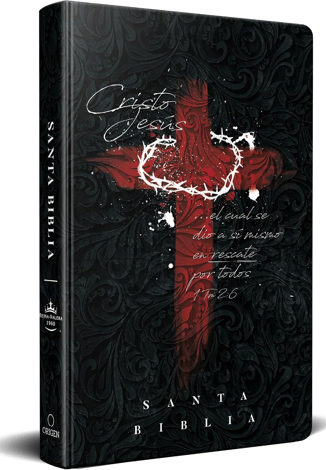 Biblia RVR 1960 letra grande tamaño manual, tapa dura cruz con corona / Spanish Bible RVR 1960 Handy Size Large Print Hardcover cross and crown (Spanish Edition) by Reina Valera Revisada 1960