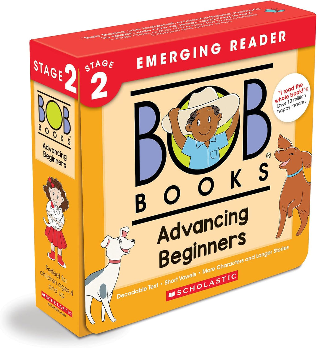 Bob Books - Advancing Beginners Box Set of 12 Paperbacks | Decodable Phonics Books, Ages 4 and up, Kindergarten (Stage 2: Emerging Reader) by Bobby Lynn Maslen