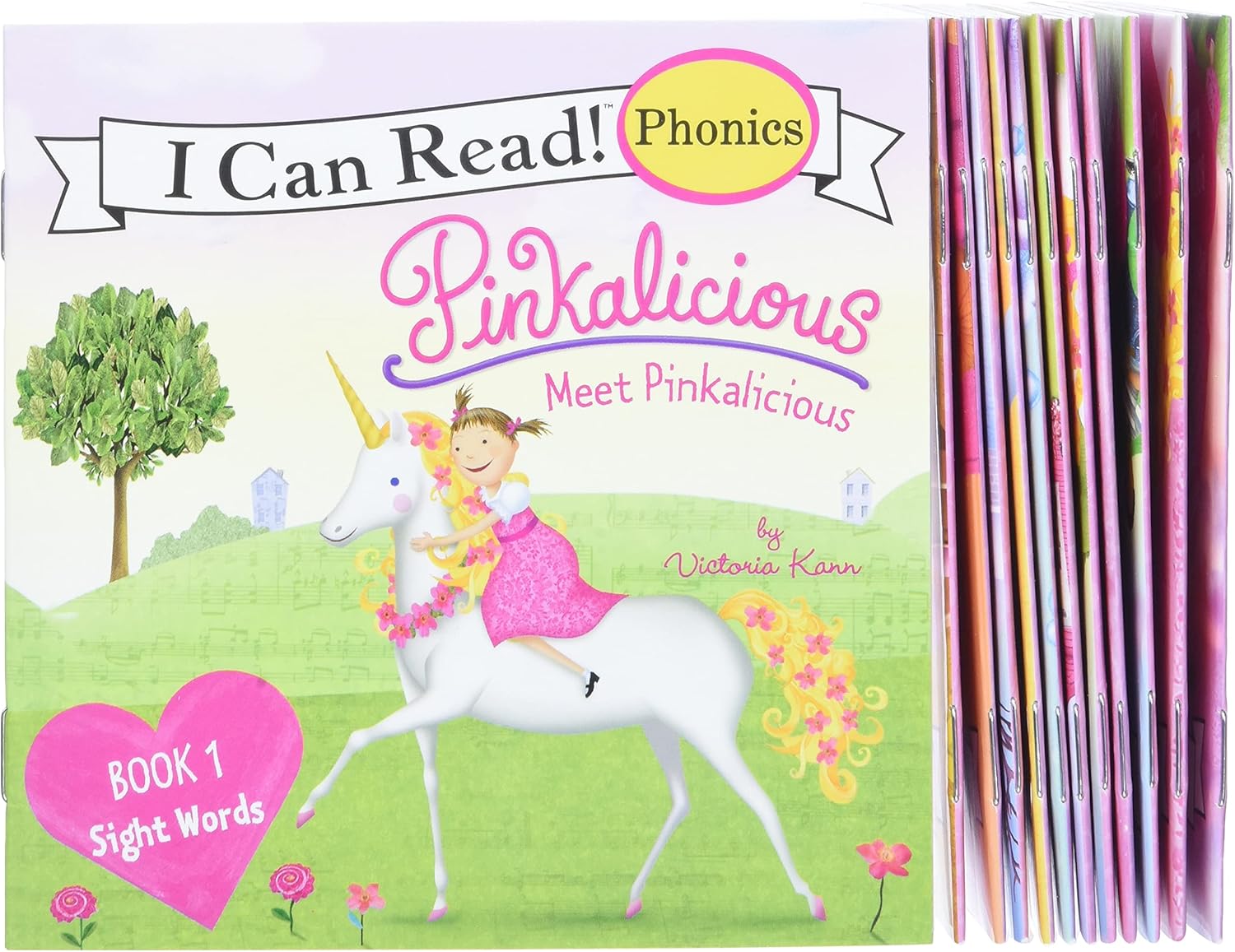 Pinkalicious 12-Book Phonics Fun!: Includes 12 Mini-Books Featuring Short and Long Vowel Sounds – Early Reader Collection for Sight Words and Literacy Development (Ages 3-6) (I Can Read Phonics Fun) by Victoria Kann