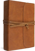 ESV Single Column Journaling Bible, Large Print (Brown, Flap with Strap) by ESV Bibles