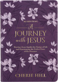A Journey with Jesus 365 Devotions for Women, Purple Floral Faux Leather Flexcover by Cherie Hill