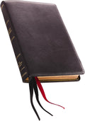 NKJV, Thinline Reference Bible, Large Print, Premium Goatskin Leather, Black, Premier Collection, Comfort Print: Holy Bible, New King James Version by Thomas Nelson
